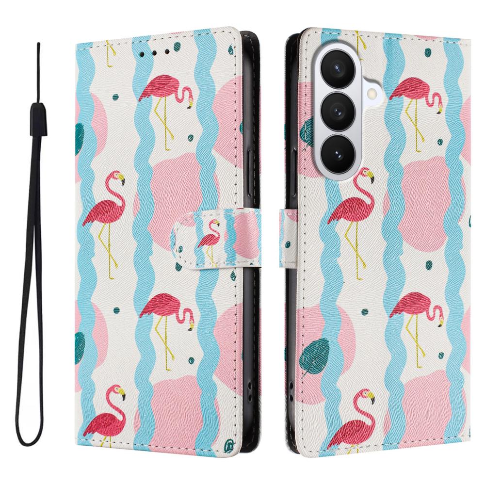  Samsung Galaxy S26 Fodral Med Tryck Flamingos