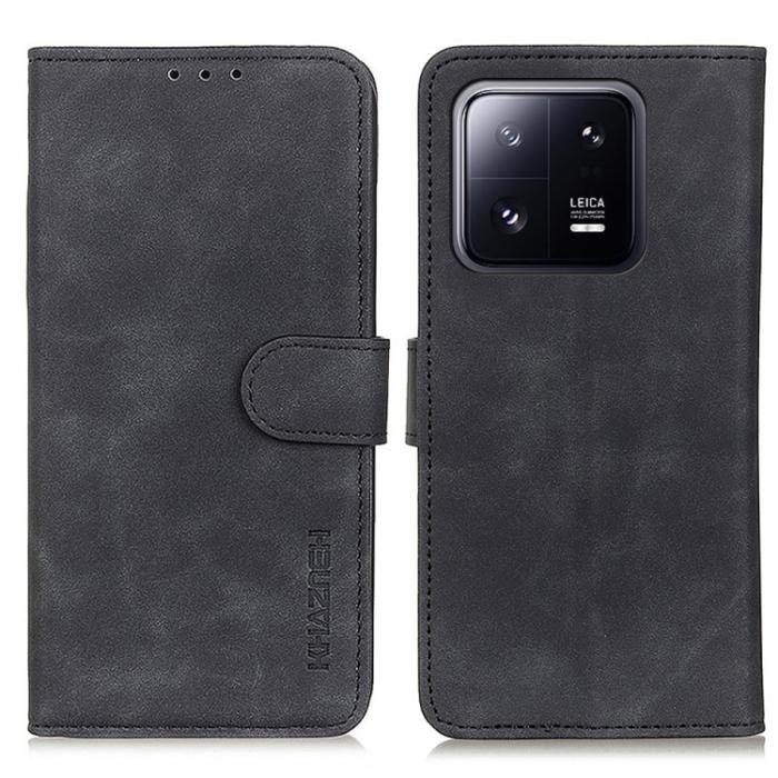 Bild 2, KHAZNEH KHAZNEH Xiaomi 13 Pro 5G Fodral Retro Läder Svart