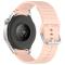  Klockarmband 20 mm Silikon Wave Design Rosa