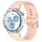  Klockarmband 20 mm Silikon Wave Design Rosa
