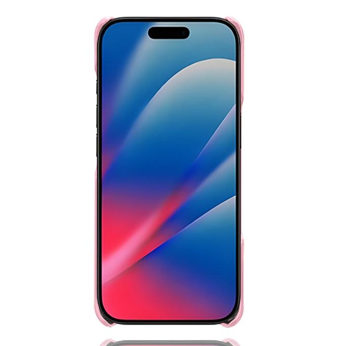 Bild 5,  iPhone 17 Pro Max Skal Med Kortfack Läder Roséguld