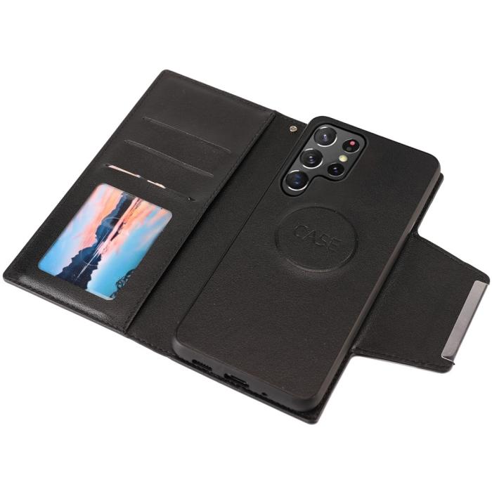 Bild 3,  Samsung Galaxy S23 Ultra 2in1 Magnet Fodral Svart