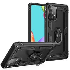  Samsung Galaxy A52 / A52s - Hybrid Armor Ring Skal - Svart