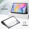  Galaxy Tab S7 FE/S7 Plus/S8 Plus Tri-Fold Läder Fodral Dont Touch Me