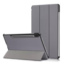  Galaxy Tab S7 FE/S7 Plus/S8 Plus Tri-Fold L&auml;der Fodral Gr&aring;