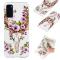  Samsung Galaxy S20 - Glow-in-dark Skal - Blommig Älg