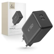 Tech-Protect Tech-Protect 45W PD 2x USB-C V&auml;ggladdare Svart