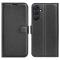  Samsung Galaxy A16 / A26 5G Fodral Litchi Läder Textur Svart