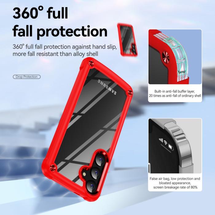 Bild 4,  Samsung Galaxy S25 Skal Xtreme Shockproof Hybrid Röd