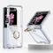 GKK GKK Galaxy Z Flip 6 / 7 FE Skal Med Ringhållare Transparent