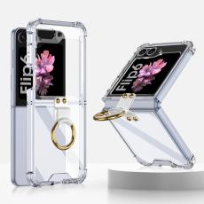 GKK GKK Galaxy Z Flip 6 / 7 FE Skal Med Ringh&aring;llare Transparent
