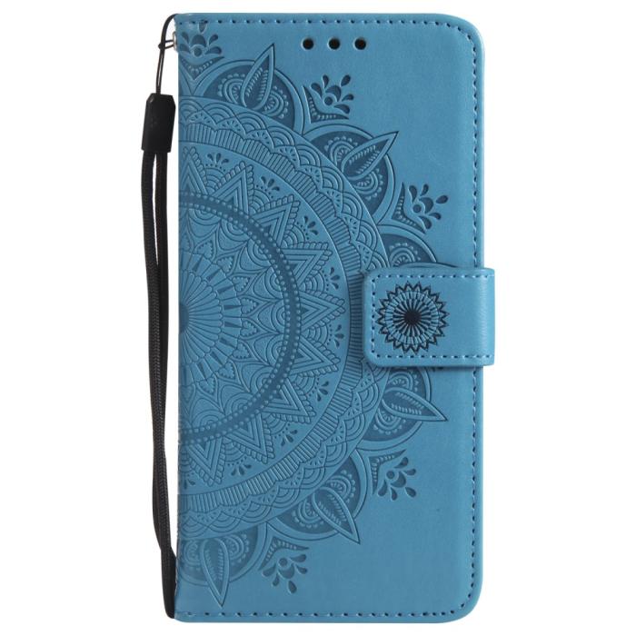 Bild 6,  iPhone 17e / 16e Fodral Mandala Läder Blå