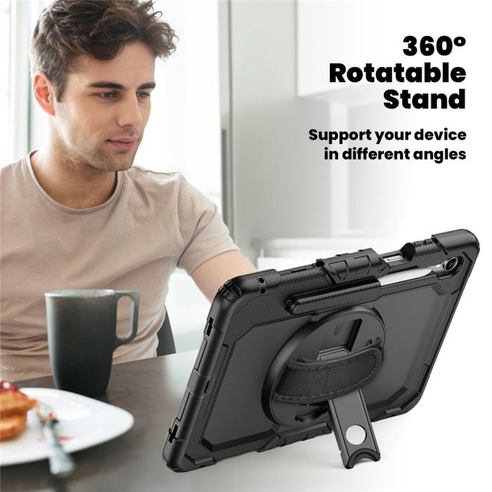 Bild 5,  Galaxy Tab S11 Skal 360 Shockproof Hybrid Kickstand Svart