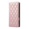  Samsung Galaxy A37 5G Fodral RFID Rhombus Läder Roséguld