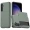  Samsung Galaxy A55 5G Skal Hybrid Med Kortfack Army Green