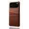  iPhone 17 Pro Max Skal Med Kortfack Läder Brun