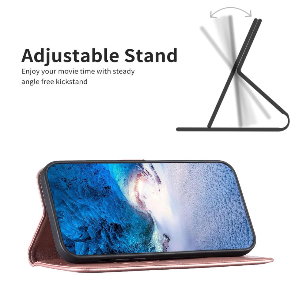 BINFEN BINFEN iPhone 17 Pro Max Fodral Läder Roséguld