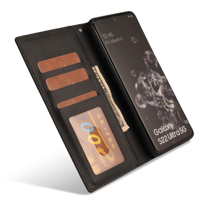 Bild 4,  Samsung Galaxy S23 Ultra 2in1 Magnet Fodral Svart