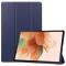  Samsung Galaxy Tab S7 FE / S7 Plus / S8 Plus Fodral Tri-Fold Mörk Blå