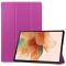  Samsung Galaxy Tab S7 FE / S7 Plus / S8 Plus Fodral Tri-Fold Lila
