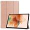  Samsung Galaxy Tab S7 FE / S7 Plus / S8 Plus Fodral Tri-Fold Roséguld