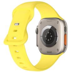 ColorPop Silikon Armband Butterfly Apple Watch 42/41/40/38 mm (M/L) Gul