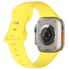 ColorPop Silikon Armband Butterfly Apple Watch 42/41/40/38 mm (M/L) Gul