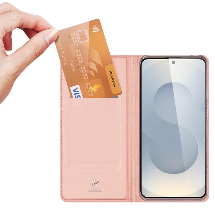 Bild 2, DUX DUCIS DUX DUCIS Samsung Galaxy S25 Edge Fodral Skin Pro Roséguld