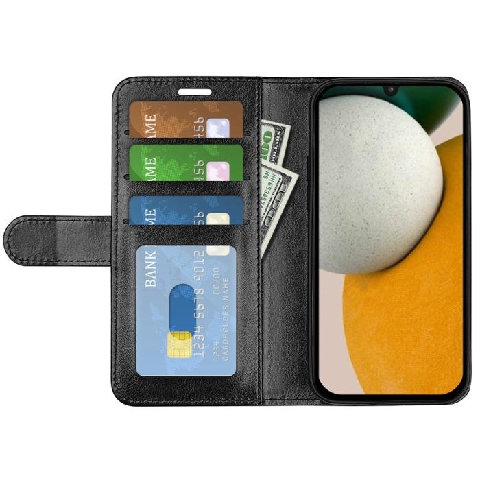 Bild 2,  Samsung Galaxy A15 5G Fodral Läder Svart