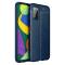 Samsung Galaxy A03s Skal Litchi Textur TPU Blå