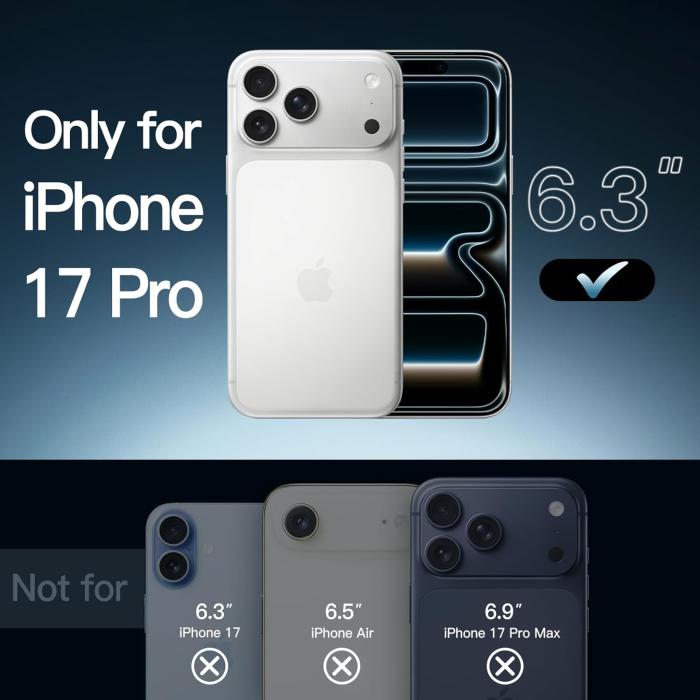 Bild 2,  iPhone 17 Pro MagSafe Skal Transparent - Premium
