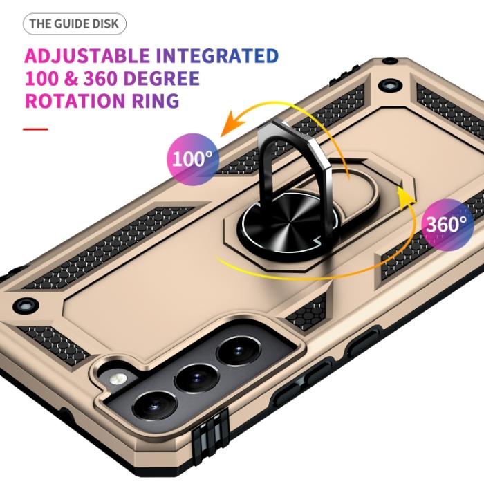 Bild 6,  Samsung Galaxy S22 Skal Ring Armor Hybrid Guld
