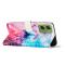  Motorola Moto G06 / G06 Power Fodral läder Marmor Rosa/Lila