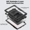  Galaxy Tab S11 Ultra Skal 360 Shockproof Hybrid Kickstand Svart