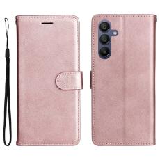  Samsung Galaxy A16 Fodral L&auml;der Ros&eacute;guld
