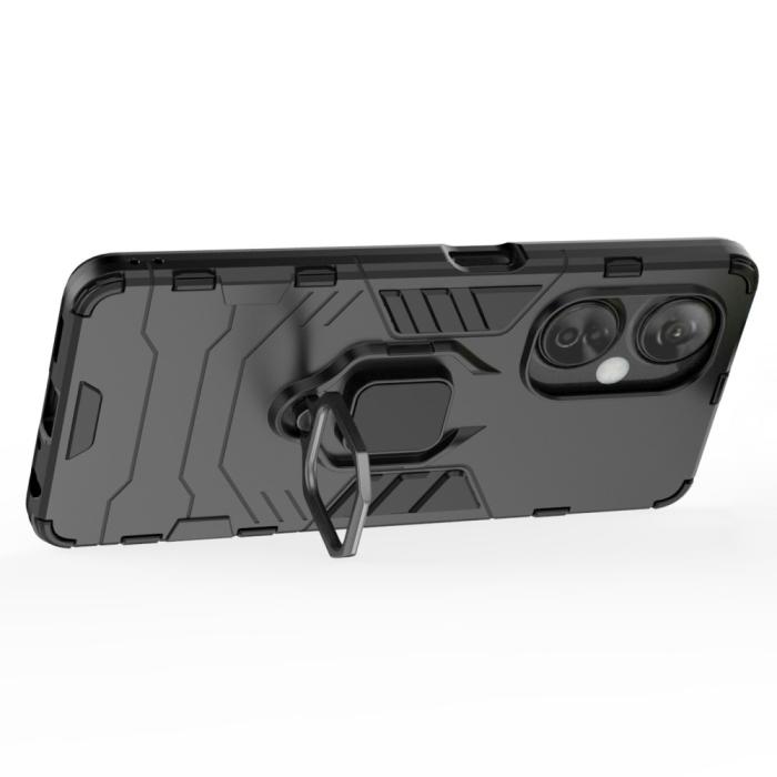 Bild 3,  OnePlus Nord CE 3 Lite 5G Skal Hybrid Armor Ring Svart