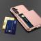  Samsung Galaxy A55 5G Skal Hybrid Med Kortfack Rosa