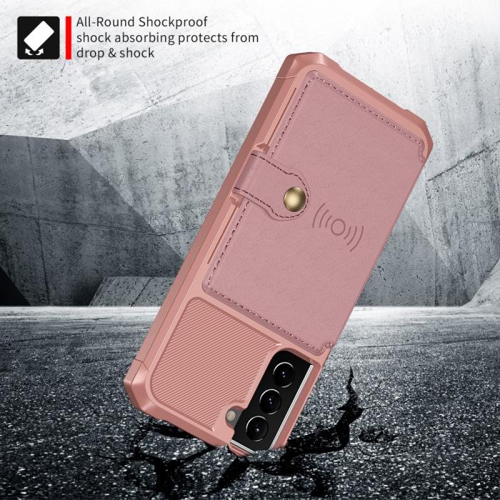 Bild 3,  Samsung Galaxy S22 Plus Skal Med Magnetisk Plånbok Roséguld