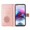  Motorola Moto G100 Fodral Läder Dream Catcher Roséguld