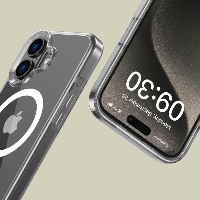 Bild 3, Tech-Protect Tech-Protect iPhone 16 Skal MagSafe FlexAir Hybrid Transparent