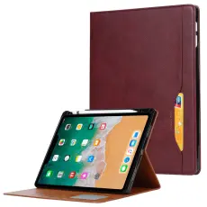  iPad Mini 2024/2021 Fodral Pennh&aring;llare Och Frontficka Vinr&ouml;d