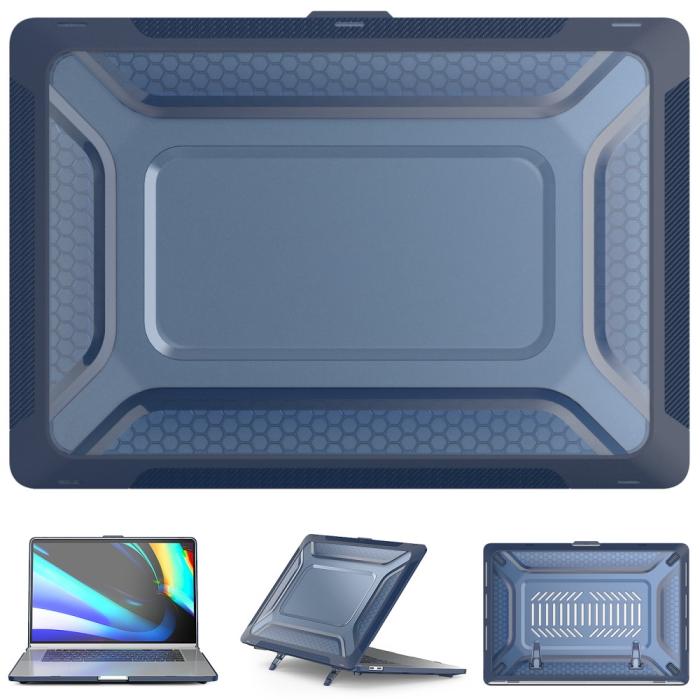 Bild 2,  MacBook Pro 16 2019 Skal Med Kickstand Safirblå