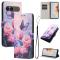  Sony Xperia 10 VII Fodral Med Tryck Rosa Blommor