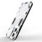  Xiaomi Redmi 12 5G/4G Skal Kickstand Hybrid Armor Vit