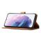  Samsung Galaxy S21 FE Fodral Premium Med Frontficka Svart