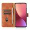  Xiaomi 12 Fodral Skin Touch Läder Brun