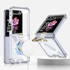 GKK GKK Galaxy Z Flip 6 / 7 FE Skal Med Ringh&aring;llare Magsafe Transparent