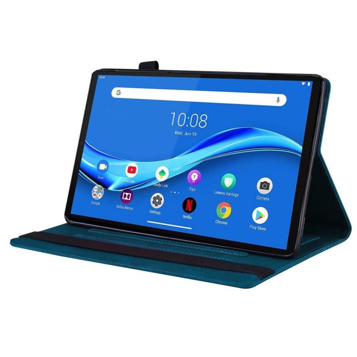Bild 2,  Lenovo Tab M10 Plus Gen 3 Fodral Frontficka Och Pennhållare Mörk Blå