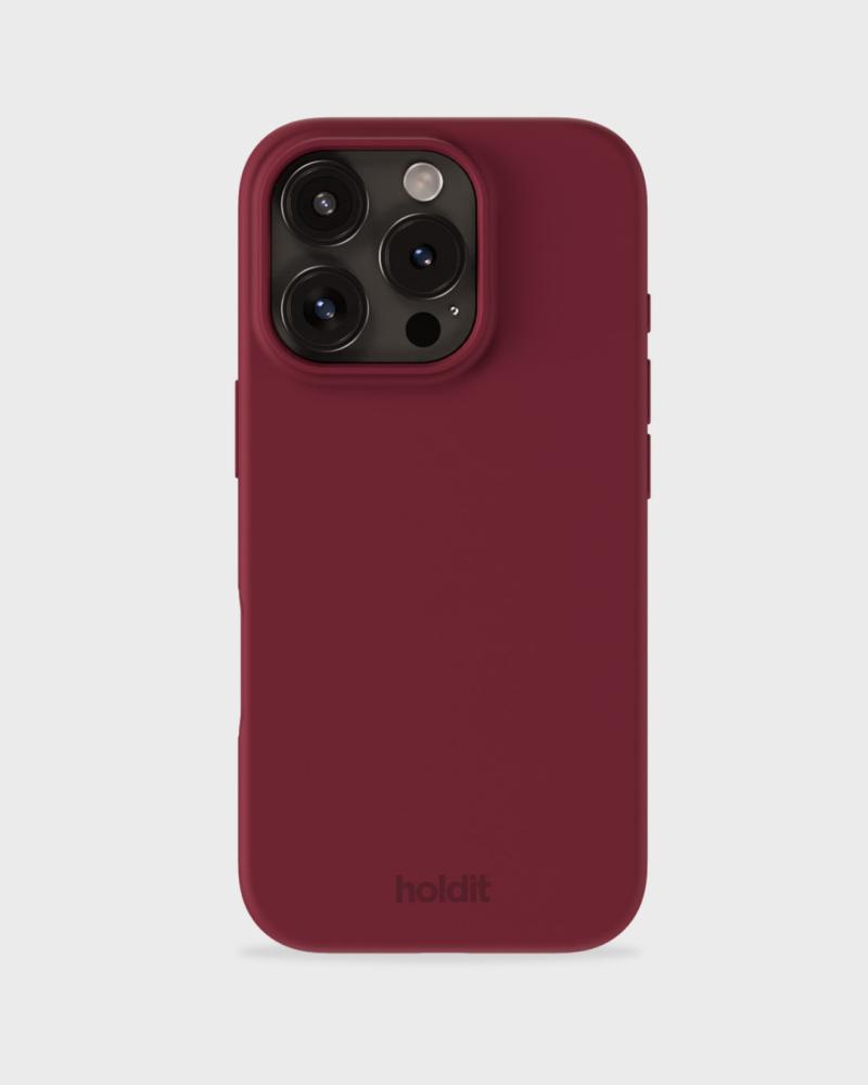 holdit holdit iPhone 16 Pro Max Mobilskal Silikon Red Velvet