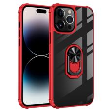  iPhone 14 Pro Skal Hybrid Armor Shockproof Ring R&ouml;d